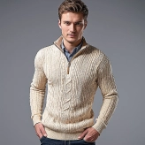 Half Zip Cable Knit Sweater Exporter In Bangladesh