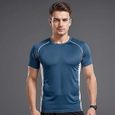 Mens Active Sport Quick Dry Panelled T Shirts Supplier