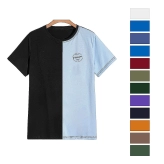 New Blank Short Sleeve Custom Top Summer Men Shirts Oversized Tshirts Raglan Cut And Sew T Shirt