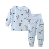Kids Pajama Cotton Long Sleeve O Neck Leggings Pajamas
