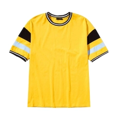 Men Striped Sleeve Ringer Tee Men Striped Sleeve Ringer Tee