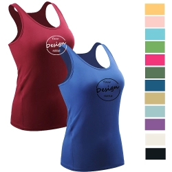 Wholesale Screen Print Plain Gym Slim Fit Sportswear Tank Top
