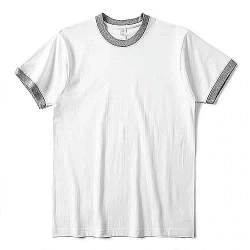 2 Wholesales Custom Men T Shirt 100 Cotton Shirts O Neck Ringer Print Blank Plain Ringer Tees Ringer T Shirt