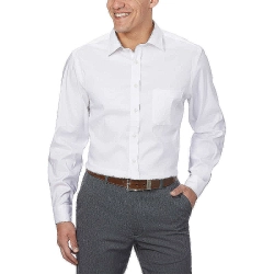 Mens White Comfort Sportshirt Mens White Comfort Sportshirt
