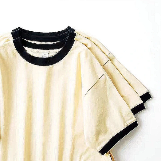 6 Wholesales Custom Men T Shirt 100 Cotton Shirts O Neck Ringer Print Blank Plain Ringer Tees Ringer T Shirt