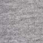 Close-up of the grey marl cotton single jersey of the ladies panties, showing the fine knit loops and heathered yarn texture